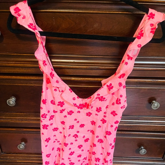 Zara Ruffled Print Dress - Picture 6 of 9